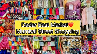 DADAR STREET SHOPPING😍Mumbai Street Shopping Market😍Hindmata Street Market ​​⁠@prianca_solanki