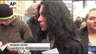 Union Workers Protest Detroit Bankruptcy Ruling