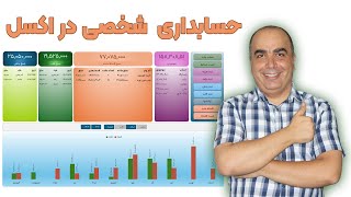 فایل حسابداری شخصی در اکسل | درآمد و هزینه و طلب و بدهی | اقساط