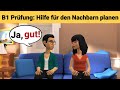 Oral exam German B1 | Planning something together/dialogue | talking Part 3: Helping the neighbors