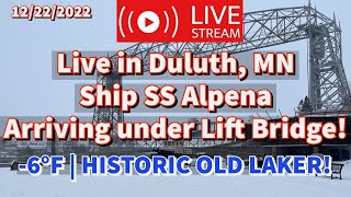 ⚓️Livestream historic steam ship Alpena arriving Duluth, MN | Live Harbor Cam