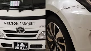 21aug2020 blk 222 sumang lane#GBE3857A toyota dyna from nelson parquet hit camcar and drove away