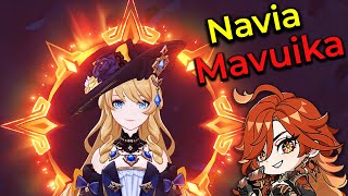 Navia with Mavuika Gameplay