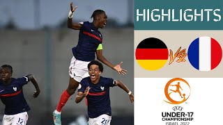 Germany vs France UEFA U17 Championship Highlights | Quarter-finals