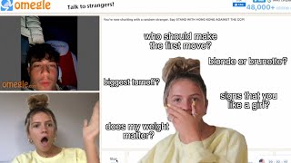 asking guys on omegle questions girls are too afraid to ask... AWKWARD