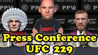 Khabib Nurmagomedov VS Conor McGregor UFC 229 press conference