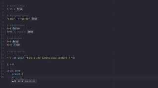 Il ciclo While e le espressioni booleane con Python