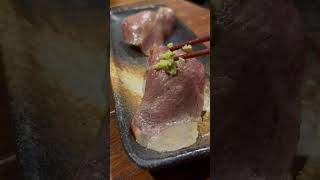 Japanese Wagyu beef ！A5ランクしまね和牛の握り！『大衆しゃぶしゃぶ酒場シンカ』松江市の美味しい酒場紹介します！  Izakaya Japanese food！#shorts