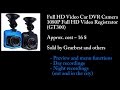 Dashcam Full HD Car DVR - GT300 - Preview, Day and Night Vision