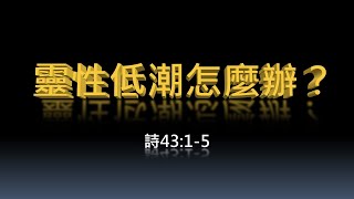 靈性低潮怎麼辦？ | 薛國政 牧師 | 2022-4-3 第二堂 10:00