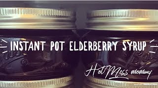 Easy Instant Pot Elderberry Syrup