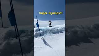 Super-G jumping! #skiing #fyp #fypシ #jump #speed