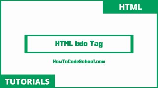 HTML BDO Tag