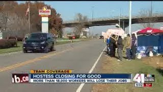 Hostess blames union strike for closure