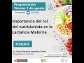 Importancia del rol del nutricionista en la Lactancia Materna