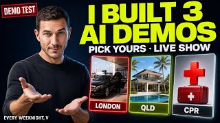 I Built 3 AI Business Demos In One Live Show
