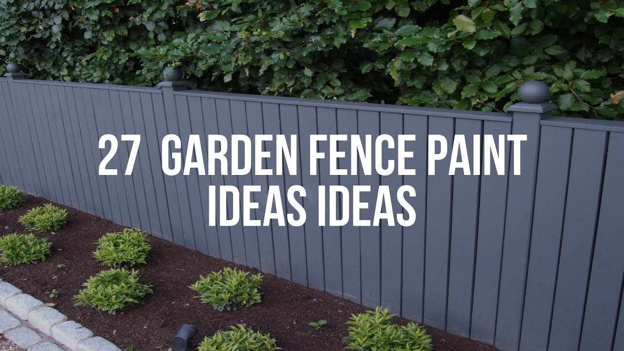 Fence Paint Color Ideas