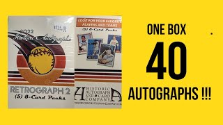 40 Baseball Card Autographs in One Box #topps #baseballcards #autographs