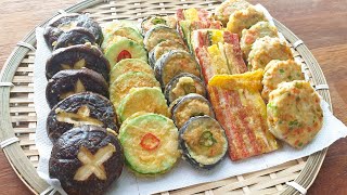 만능 반죽 하나로 모둠전 간단하게 만드는 방법 korean food