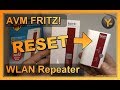 FRITZ! WLAN Repeater zurücksetzen / Werkseinstellungen laden (Alle Modelle)