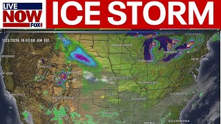 Massive winter storm with damaging ice