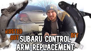 Subaru $50 eBay Lower Control Arm Replacement DIY | SNAPPED PINCH BOLT