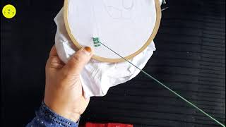 SHEAF STITCH|HAND EMBROIDERY FOR BEGINNERS|The Aspire Gallery|Bundle stitch| Embroidery tutorial