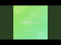 All About Error