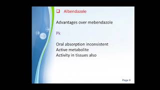 Anthelmintic drugs