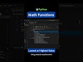 Python Math Functions : min() & max() | Python Tutorial