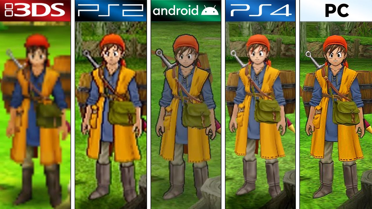 Dragon Quest VIII (2004) 3DS Vs PS2 Vs Android Vs PS4 Vs PC (Graphics ...