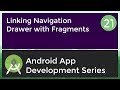 Android Application Development Tutorial for Beginners - #21 | 2017 | Link Fragments with Navigation