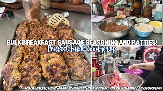 Bulk Breakfast Sausage Seasoning and Patties from Costco Pork Roast - Off Grid Australia