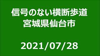 【信号のない横断歩道】止まろう！みんなで。宮城県