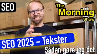 SEO i 2025 - Sådan laver jeg SEO tekster til min webshop - Live med Jacob Blaesbjerg