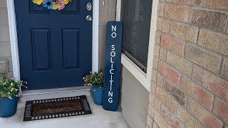 Making a no soliciting sign