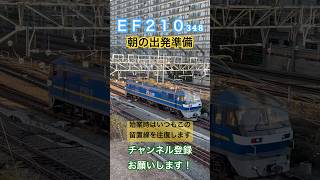 【🟦出発準備】EF210-348 朝の始業準備で留置線へ_新鶴見機関区【桃太郎】