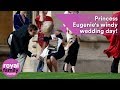 Hold on to your hats! Princess Eugenie's windy wedding