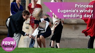 Hold on to your hats! Princess Eugenie's windy wedding