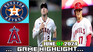 Houston Astros Vs. Los Angeles Angels GAME Highlights, Jun 07 2024 | MLB Season
