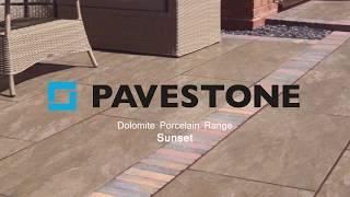 Pavestone Dolomite Sunset Porcelain Patio Paving