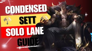 How to Win Games As Sett | Wildrift Condensed Solo Lane Guide.