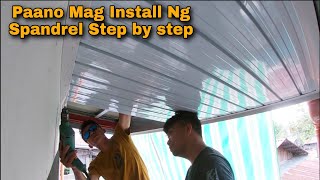 Paano Mag Install Ng Spandrel step by step + Natapos na ang Kisame Sa Roxas Proj.