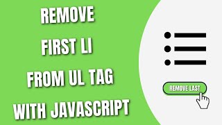 Remove First li from ul using JavaScript [HowToCodeSchool.com]