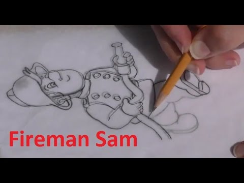 Draw Fireman Sam - in Chocolate Draw Fireman Sam - in Chocolate