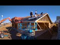 How Americans build a garage | construction time-lapse