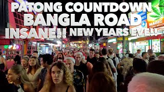 INSANE!! Patong Beach and Bangla Road New Years Countdown 2025 | Phuket Thailand 🇹🇭