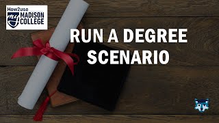 Academic Progress tile - Run a Degree Scenario