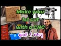 Make your 1st cut with a CNC - Genmitsu 3020 Pro Max - Router - Easel Inventables - How To Use a CNC