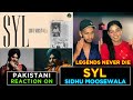 Reaction on SYL (Official Video) SIDHU MOOSE WALA | NG Reaction crew